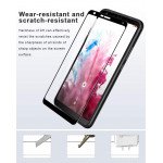 Wholesale LG Stylo 5 Full Tempered Glass Screen Protector Case Friendly (Black Edge)